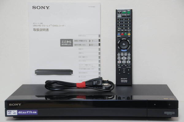 【即決・送料無料】SONY BDZ-FBW1000 4Kチューナー内蔵 Ultra HD ブルーレイ対応 BD/DVDレコーダー HDD1TB 取説 純正リモコン RMT-VR501J付
