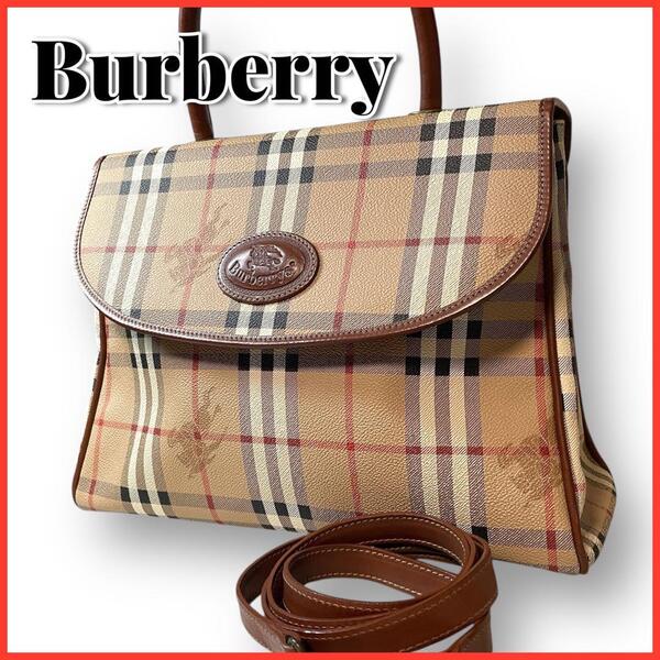 送料無料 Burberry バーバリー 2way ショルダーバッグ ハンドバッグ ノバチェック PVC