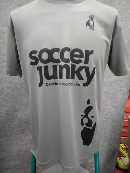 サッカージャンキー soccerjunky サッカーウェア フットサルウェア Tシャツ ゲームシャツ カジュアルウェア SJ0699 45/グレー Mサイズ