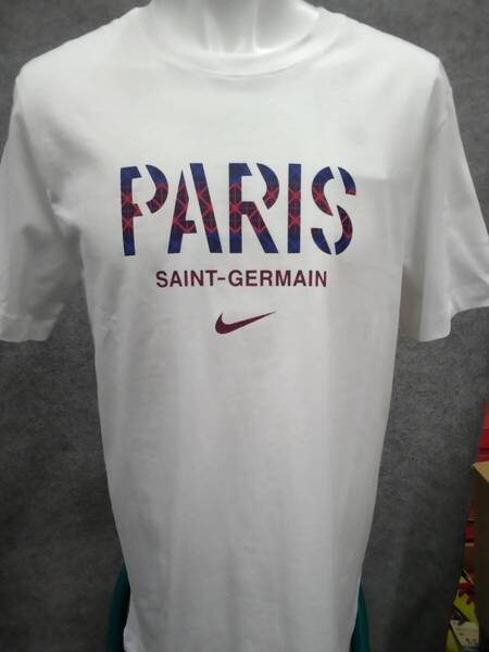ナイキ Nike サッカーウェア フットサルウェア Tシャツ「フランス/パリ・サンジェルマン」 HQ8334-100 WHT Lサイズ/インターナショナル
