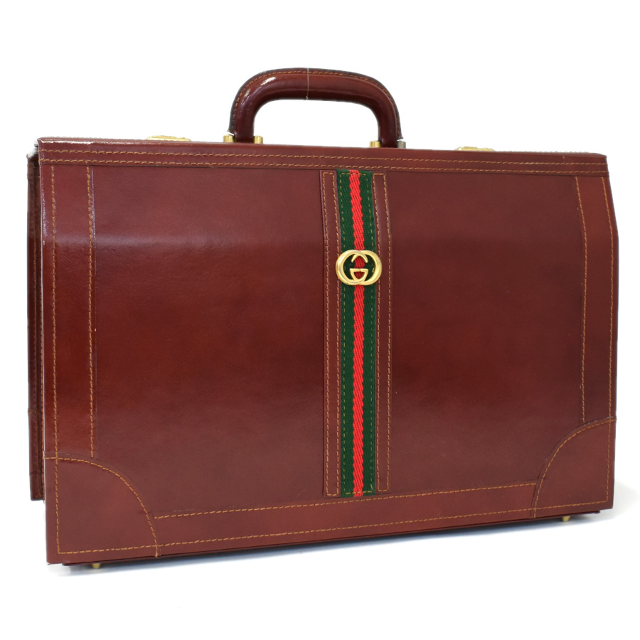 GUCCI/オールドグッチ アタッシュケース シェリーライン ヴィンテージ Yahoo!オークション -「アタッシュケース」(グッチ) (く)の落札