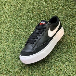 美品23 NIKE BLAZER LOW PLATFORMナイキ ブレザーロー プラットフォーム HB567