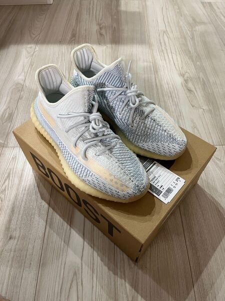 adidas (アディダス) YEEZY BOOST 350 V2 CLOUD WHITE FW3043 イージーブースト クラウド ローカットスニーカー ホワイト US9.5/27.5cm