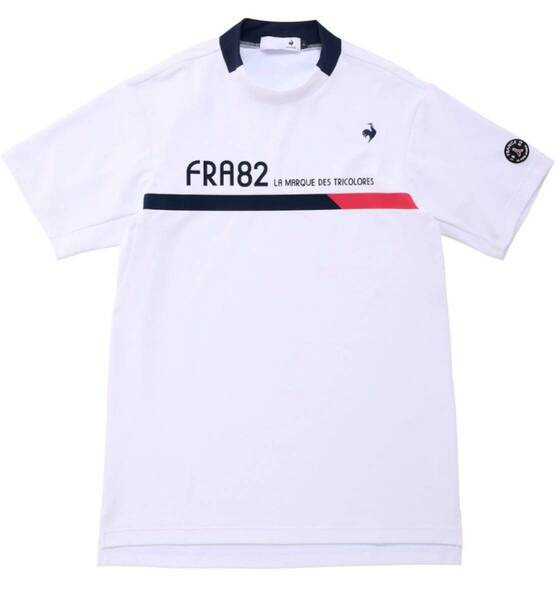 ルコック le coq sportif GOLF ゴルフ メンズ モックネックシャツ ウェア Lサイズ ホワイト 新品 QGMXJA01