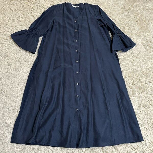 【23区】ニジュウサンク ワンピース ロング シャツワンピース半袖 38