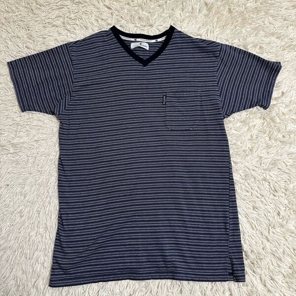 【BALMAIN】バルマン Tシャツ 半袖 ボーダー柄 LL