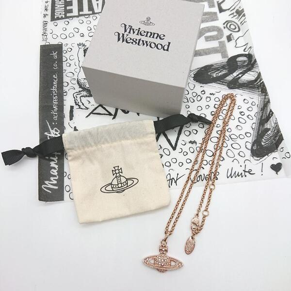 Vivienne Westwood ネックレス ピンクゴールドオーブ