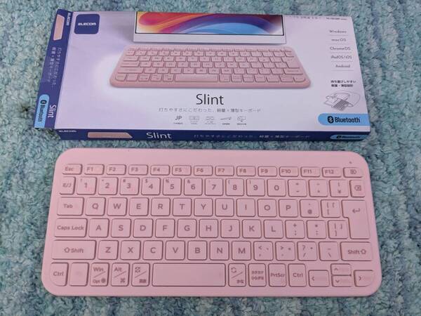 0706u1608 エレコム ワイヤレス キーボード Bluetooth Slint 薄型 パンタグラフ ピンク TK-TM10BPPN