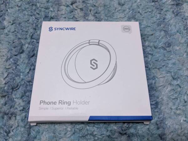 0706u0550 Syncwire スマホリング 携帯リング 360°回転 落下防止 指輪型 スタンド機能 ホールドリング フィンガーリング SW-RH383
