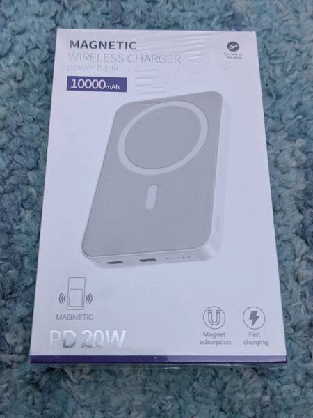 0706u1227 モバイルバッテリー 軽量 小型 10000mAh 20W急速充電 Type-Cポート入力/出力 LED残量表示 PD&QC3.0 Magsafe対応 V10