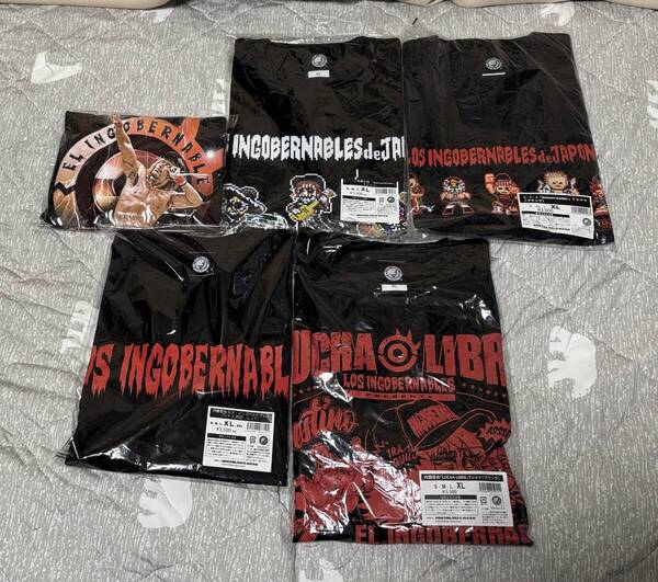プロレス_半袖Tシャツ_XL_未使用_内藤哲也_5点セット