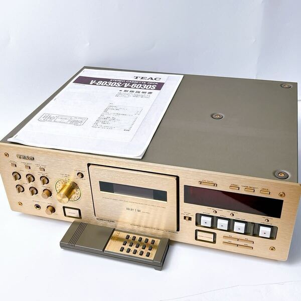 【美品動作品】 TEAC カセットデッキ V-6030S ティアック