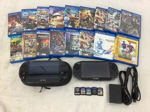 SONY PS Vita ソフトまとめ/Minecraft/FF X/パワプロ2018 PCH-1000/2000 2台 通電のみ確認済 ACB ジャンク品