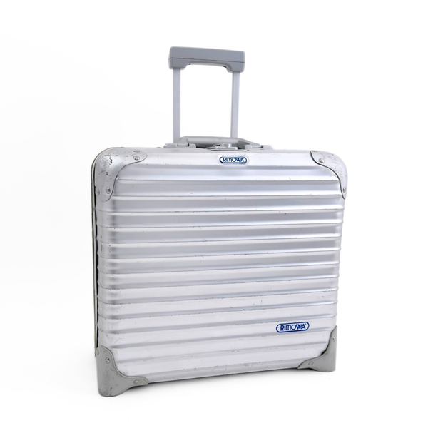 RIMOWA リモワ TOPAS トパーズ 28L 機内持ち込み 2輪 TSAロック ビジネストローリー 青ロゴ アルミ コンパクト スーツケース キャリー