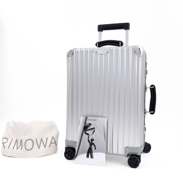 極美品 RIMOWA リモワ CLASSIC Cabin クラシックキャビン 36L 4輪 機内持ち込み TSAロック アルミ シルバー スーツケース キャリーバッグ