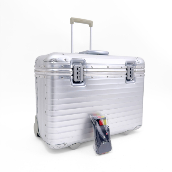 RIMOWA リモワ TOPAS トパーズ PILOT パイロットトローリー 46L 2輪 TSAロックベルト付 アルミ シルバー 銀色 スーツケース キャリーバッグ