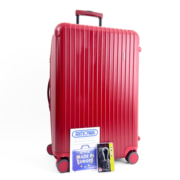 美品 RIMOWA リモワ SALSA サルサ 82L 4輪 TSAロック付属 チェックインL マットレッド 艶消し赤色 大容量 スーツケース キャリーバッグ