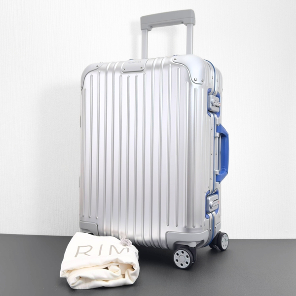 極美品 RIMOWA リモワ ORIGINAL CABIN Twist オリジナルキャビン ツイスト 35L 機内持ち込み 4輪 TSAロック アルミ ブルー 青 スーツケース
