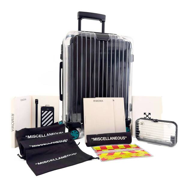 未使用 RIMOWA リモワ OFF-WHITE オフホワイト エッセンシャルキャビン 36L 4輪 TSAロック 機内持ち込み スケルトン スーツケース キャリー