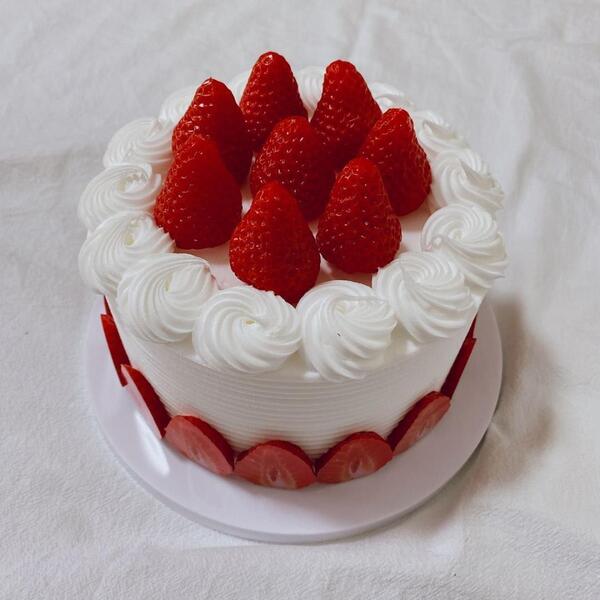 いちご ホールケーキ フェイク 食品サンプル インテリア 撮影 誕生日 A841