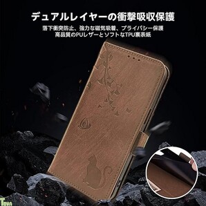 ブラウン 手帳型 高品質 PUレザー 柔らかいTPU素材 エクスペリア Xperia 1 VII 保護 財布型 スタンド機能 カード収納 ケース カバー