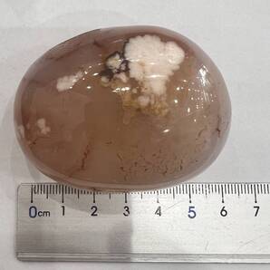 【E29225】桜アゲート*さくら*ほのかなピンク*ペブル*握り石*ペーパーウェイト*Cherry blossom agate*P