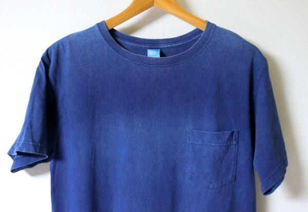 【USA製】good on(グッドオン)◆インディゴ ポケットTシャツ M