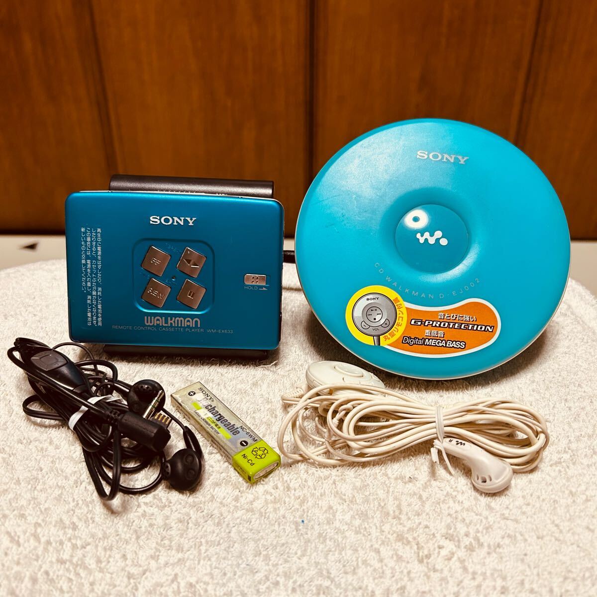 Sony CD Walkman D-EJ002 P Blue Confirmed Operation limited