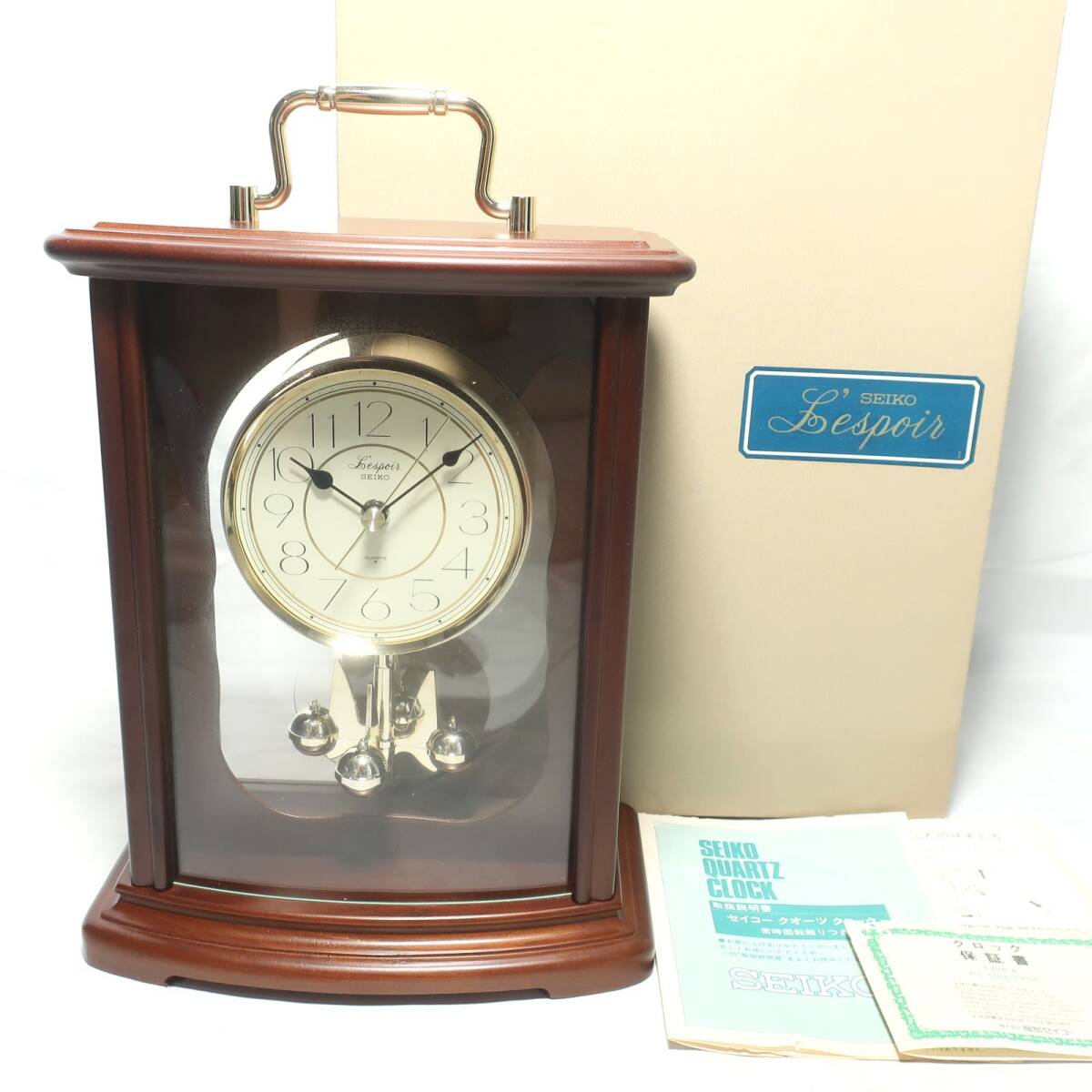 新品 未使用 SEIKO 置時計 QW606B 昭和 レトロ セイコー