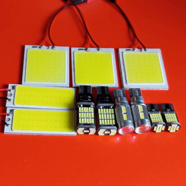 超爆光!N-VAN Lグレード JJ1 JJ2 T10 LED COBパネル ルームランプ バックランプ ナンバー灯 11個セット ホワイトホンダ /c48/c36/45/10/26