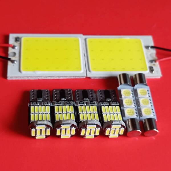 R35 GT-R 超爆光! T10 LED ルームランプ 8個セット ホワイト 日産 /c24/f3/26