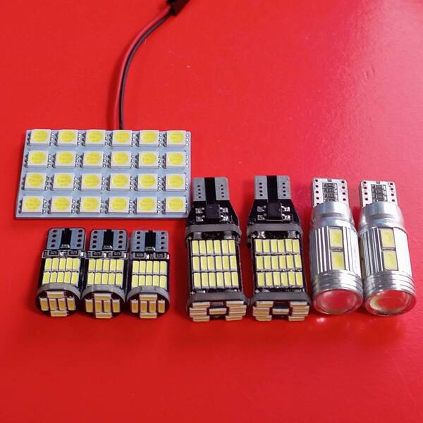 JF1 2 N-BOX スラッシュ 超爆光! T10 LED ルームランプ バックランプ ナンバー灯 8個セット ホンダ /45/10/26/s26
