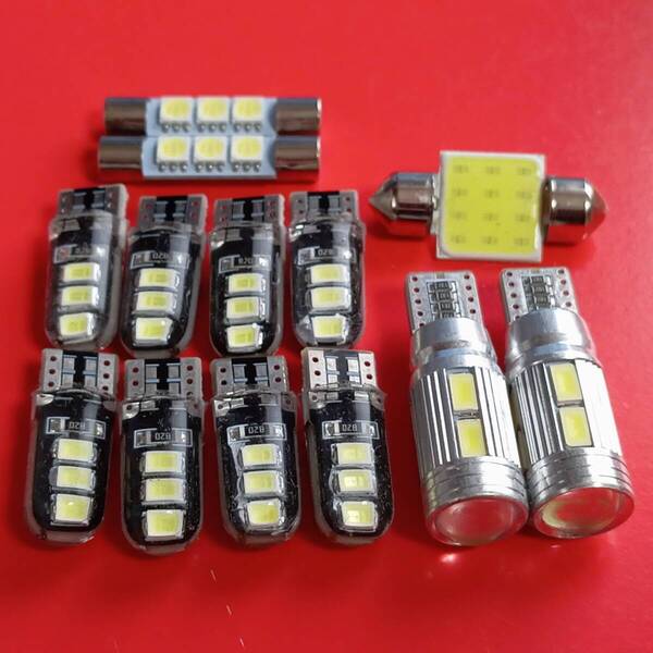 超爆光!MPV LY3P ルームランプ ナンバー灯 スモール 読書灯 T10 LED ホワイト 13個セット マツダ /10/6/f3/t31
