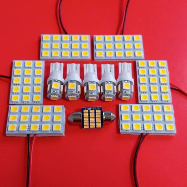 50系 エスティマ 全年式適合 電球色 ウォームホワイト 暖色 T10 LED ルームランプ 12個セット トヨタ GSR/ACR50/AHR20 /d5/d31/d15
