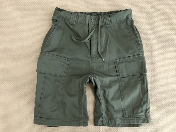 即決 フリークスストア FREAK'S STORE ワイドシルエット Sサイズ オリーブ 6ポケット カーゴショーツ カーゴパンツ ハーフ ショート パンツ