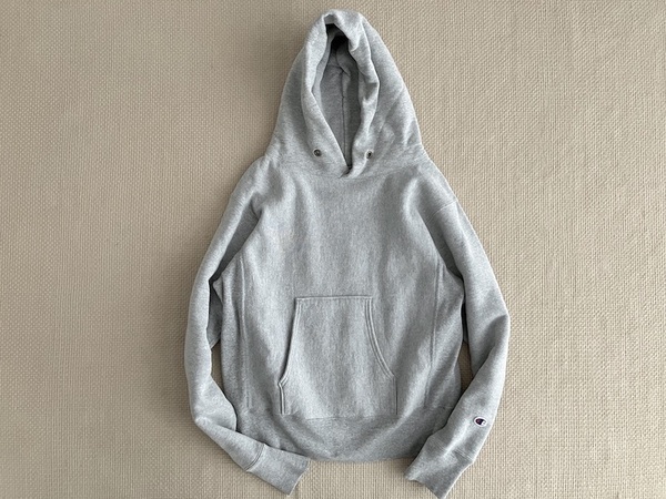 即決 USA製 赤タグ 肉厚 12.5oz Champion REVERSE WEAVE プルオーバーパーカー オックスフォード グレー