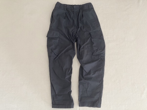 即決 XSサイズ 黒 ユニクロ U ワイドフィット パラシュート カーゴパンツ UNIQLO