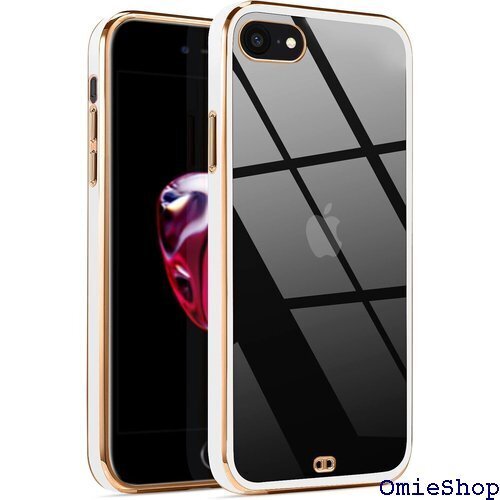 iPhone SE3 ケース クリア SE2 iPho わいい 耐衝撃 TPU シリコン スリム 薄型 ホワイト 1122