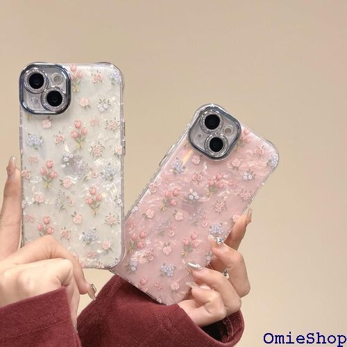 iPhone14 用 ケース お花 可愛い 韓国 おし 薄型 軽量 スリム 携帯便利 アイフォン14 用 ケース 1793