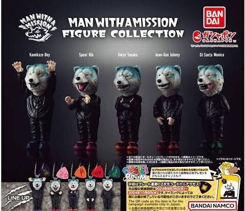 MAN WITH A MISSION FIGURE COLLECTION 全5種セット マンウィズアミッション カプセルトイ ガチャ