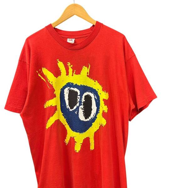 90s ビンテージ primal scream 両面プリント バンド Tシャツ XLサイズ レッド USA製 90年代 プライマルスクリーム ロックT バンT