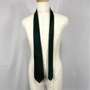 SUIT SELECTスーツセレクトシルクドットネクタイ 8.5cm幅/グリーン