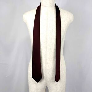 SUIT SELECTスーツセレクトシルクソリッドネクタイ 7.5cm幅/エンジ