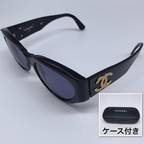 CHANEL【ココマーク(立体)/サングラス】94305※ケース付 04152 94305 フレーム:ブラック レンズ:薄いブルー BIGBANG G-DRAGON シャネル