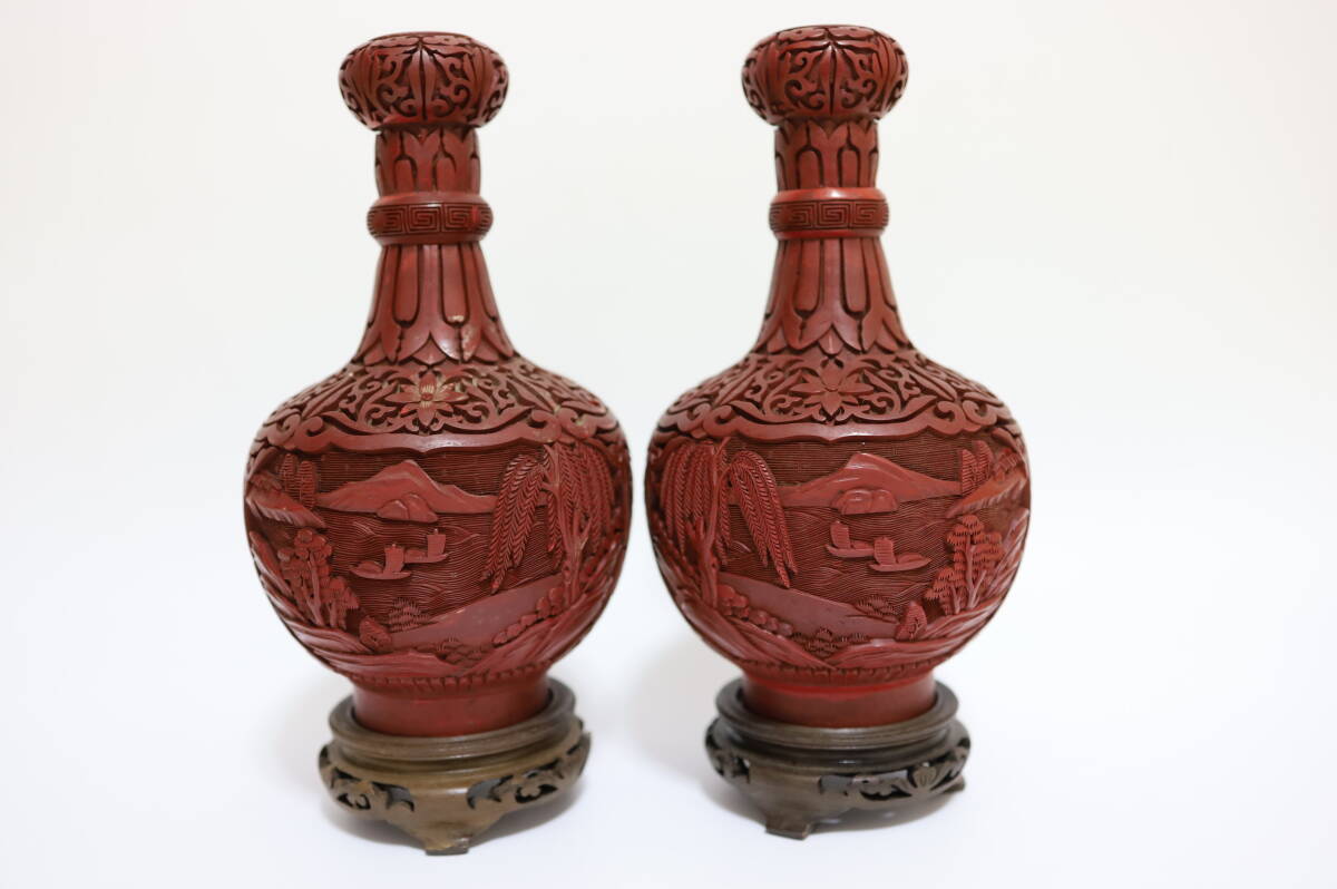 2025年最新】Yahoo!オークション -中国堆朱花瓶の中古品・新品