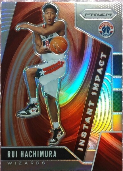 送料込即決 2019-20 Panini Prizm Instant Impact Silver Prizm No.8 Rui Hachimura 八村塁 インスタントインパクト シルバープリズム