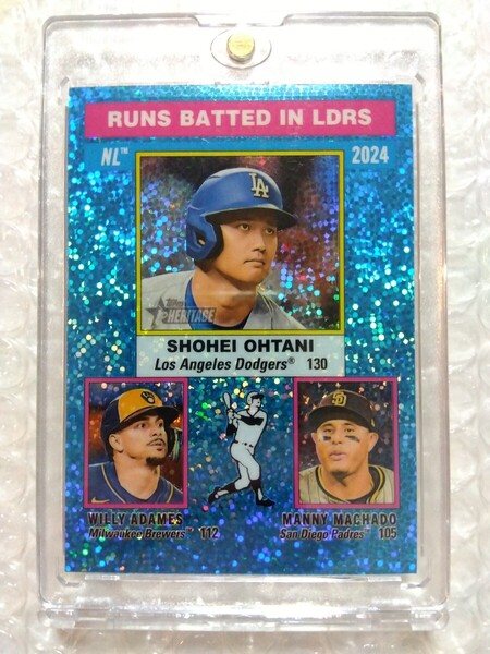 送込即決 2025 Topps Heritage Chrome Light Blue Sparkle Refractor #195 Shohei Ohtani… 大谷翔平 ライトブルースパークルリフラクター