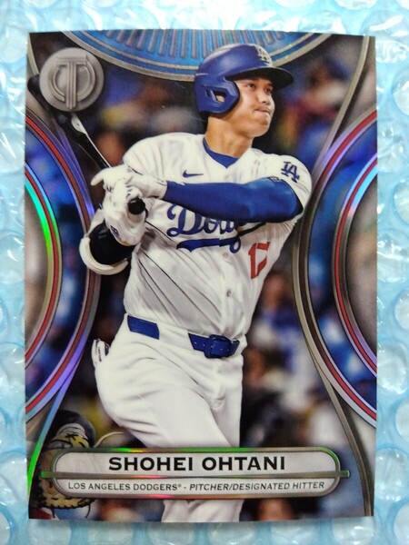 送料込即決 2025 Topps Tribute #46 Shohei Ohtani 大谷翔平 レインボーフォイル ホロカード 極厚