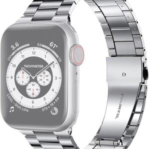 コンパチブル Apple watch バンド アップルウォッチバンド シルバー