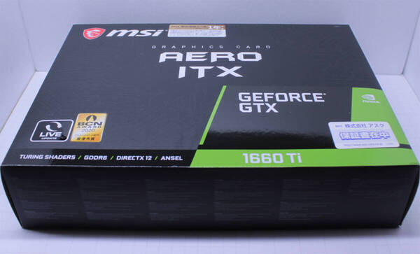 MSI 1660Ti Geforce RTX 6GB GDDR6